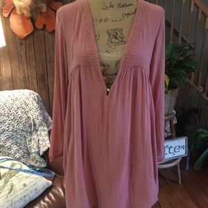 Zara rose colored tunic NWT Size L. *Flaw*